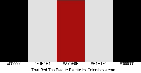 That Red Tho Palette Colors Logo