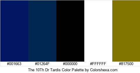 The 10Th Dr Tardis Color Colors Logo