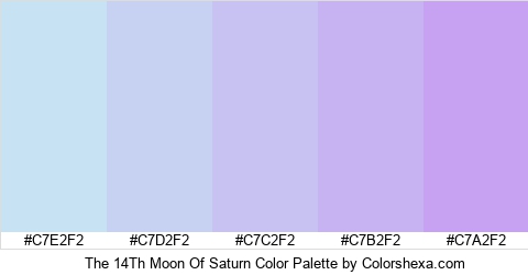 The 14Th Moon Of Saturn Color Colors Logo