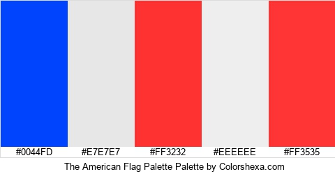 The American Flag Palette Colors Logo