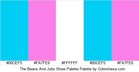 The Beans And Jubs Show Palette Colors Logo
