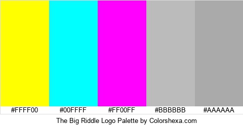 The Big Riddle Logo Colors Logo