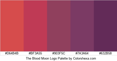 The Blood Moon Logo Colors Logo