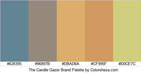 The Candle Gazer Brand Colors Logo