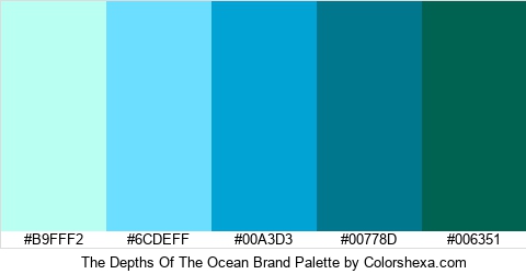 The Depths Of The Ocean Brand Colors Logo