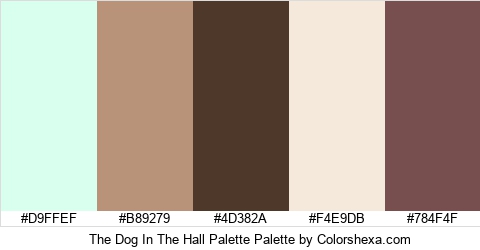 The Dog In The Hall Palette Colors Logo