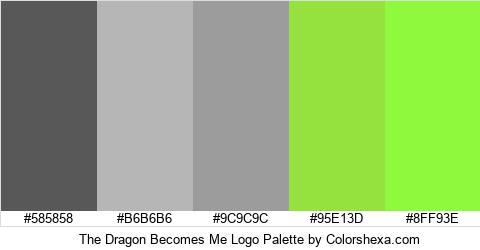 The Dragon Becomes Me Logo Colors Logo