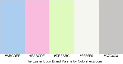 The Easter Eggs Brand Colors Logo