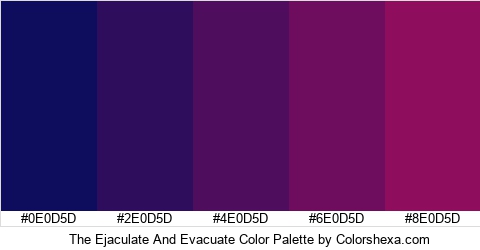 The Ejaculate And Evacuate Color Colors Logo