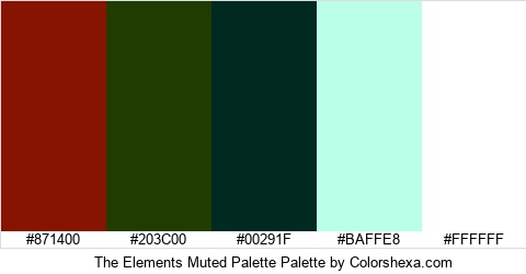 The Elements Muted Palette Colors Logo