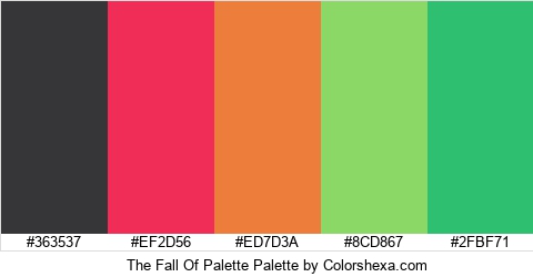 The Fall Of Palette Colors Logo