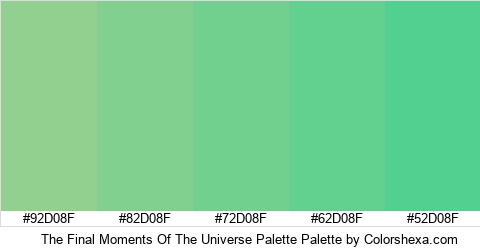 The Final Moments Of The Universe Palette Colors Logo
