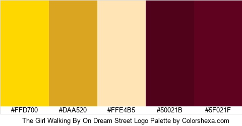 The Girl Walking By On Dream Street Logo Colors Logo
