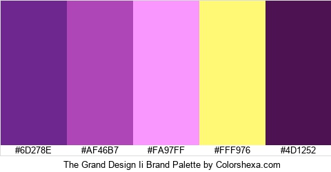 The Grand Design Ii Brand Colors Logo