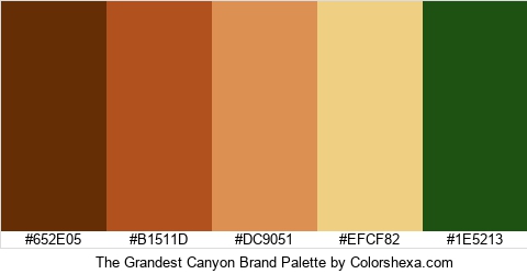 The Grandest Canyon Brand Colors Logo