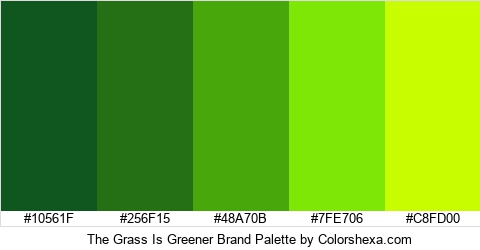 The Grass Is Greener Brand Colors Logo