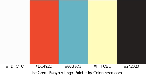 The Great Papyrus Logo Colors Logo