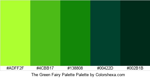 The Green Fairy Palette Colors Logo