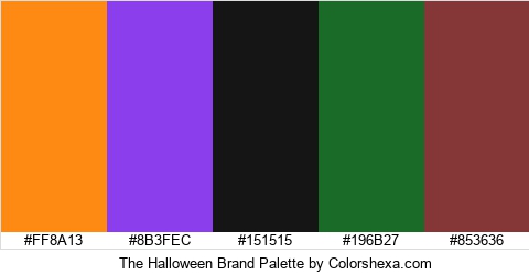 The Halloween Brand Colors Logo