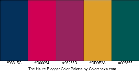 The Haute Blogger Color Colors Logo