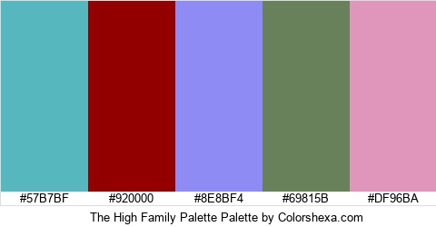 The High Family Palette Colors Logo