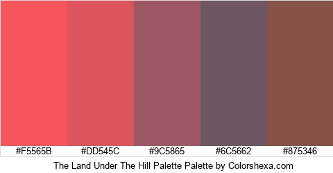 The Land Under The Hill Palette Colors Logo