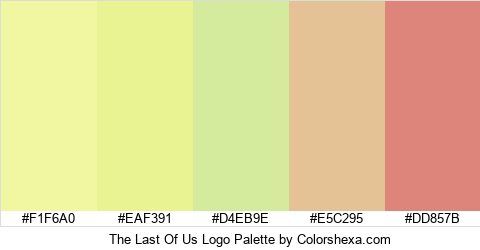 The Last Of Us Logo Colors Logo
