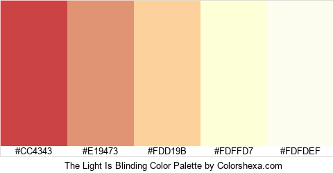 The Light Is Blinding Color Colors Logo