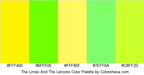 The Limes And The Lemons Color Colors Logo