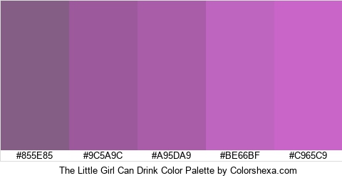 The Little Girl Can Drink Color Colors Logo