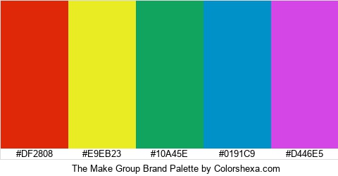 The Make Group Brand Colors Logo