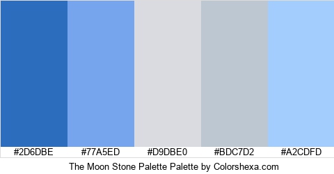 The Moon Stone Palette Colors Logo