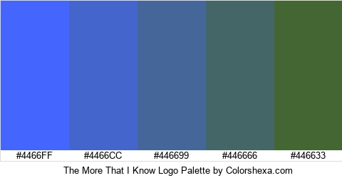 The More That I Know Logo Colors Logo
