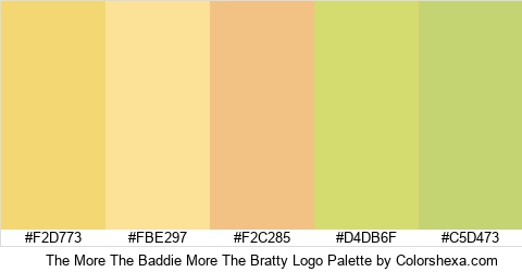 The More The Baddie More The Bratty Logo Colors Logo