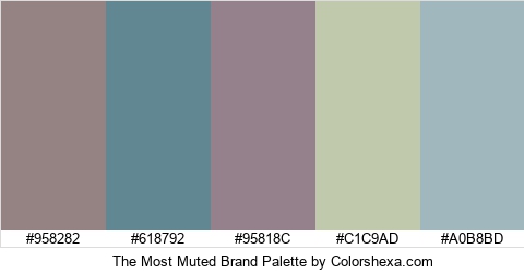The Most Muted Brand Colors Logo
