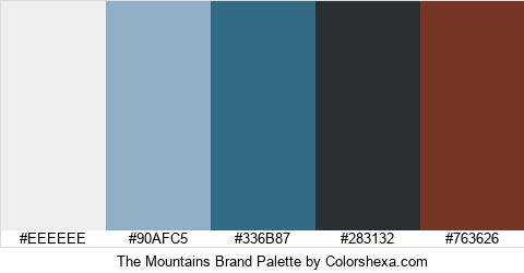 The Mountains Brand Colors Logo