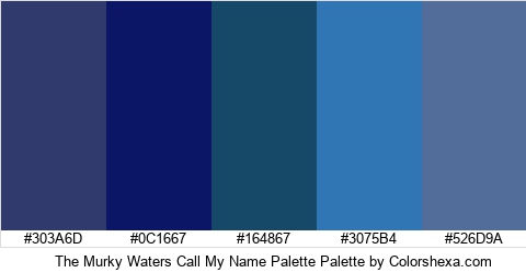 The Murky Waters Call My Name Palette Colors Logo
