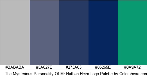 The Mysterious Personality Of Mr Nathan Heim Logo Colors Logo