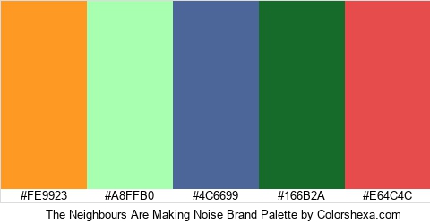 The Neighbours Are Making Noise Brand Colors Logo