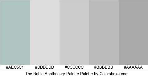 The Noble Apothecary Palette Colors Logo