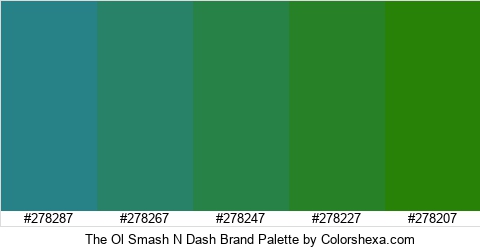 The Ol Smash N Dash Brand Colors Logo