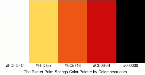 The Parker Palm Springs Color Colors Logo
