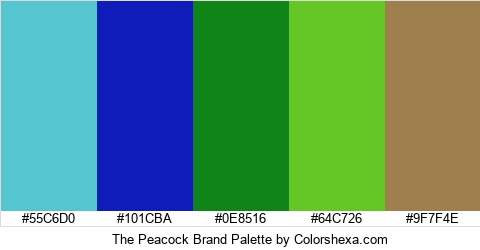 The Peacock Brand Colors Logo