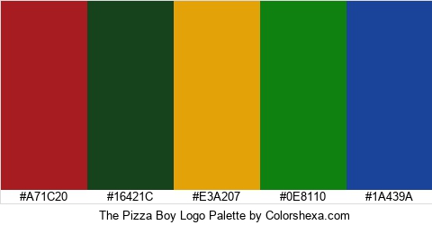 The Pizza Boy Logo Colors Logo