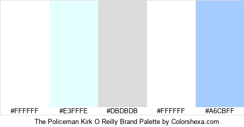 The Policeman Kirk O Reilly Brand Colors Logo