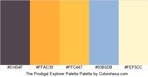 The Prodigal Explorer Palette Colors Logo