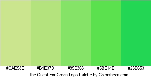 The Quest For Green Logo Colors Logo