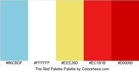 The Red Palette Colors Logo