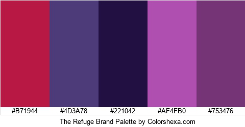 The Refuge Brand Colors Logo