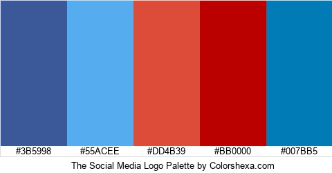 The Social Media Logo Colors Logo